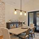 3-Light Modern Chandeliers Kitchen Island Lighting with Adjustable Height Industrial Light Fixtures Pendant Lights for Kitchen Bedroom Dining Living Room Foyer