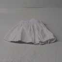 Biscaynebay Wrap Around Bed Skirts for Queen Beds 11" Short Drop, White Adjustable Elastic Dust Ruffles Easy Fit Wrinkle Resistant Silky Luxurious Fabric Machine Washable