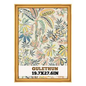 GULETHUN 19.7x27.6 Frame, Transitional Modern Design Picture Frames, Rustic Poster Frame for Home Decor, Gold Vintage Photo Frame, Horizontal or Vertical Display, Choose Size & Color