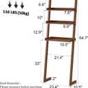 Over The Toilet Storage Shelf Wood, 3-Tier Above Toilet Organizer Rack, Freestanding Above Toilet Shelf for Bathroom, Laundry, Space Saver, Walnut Color.