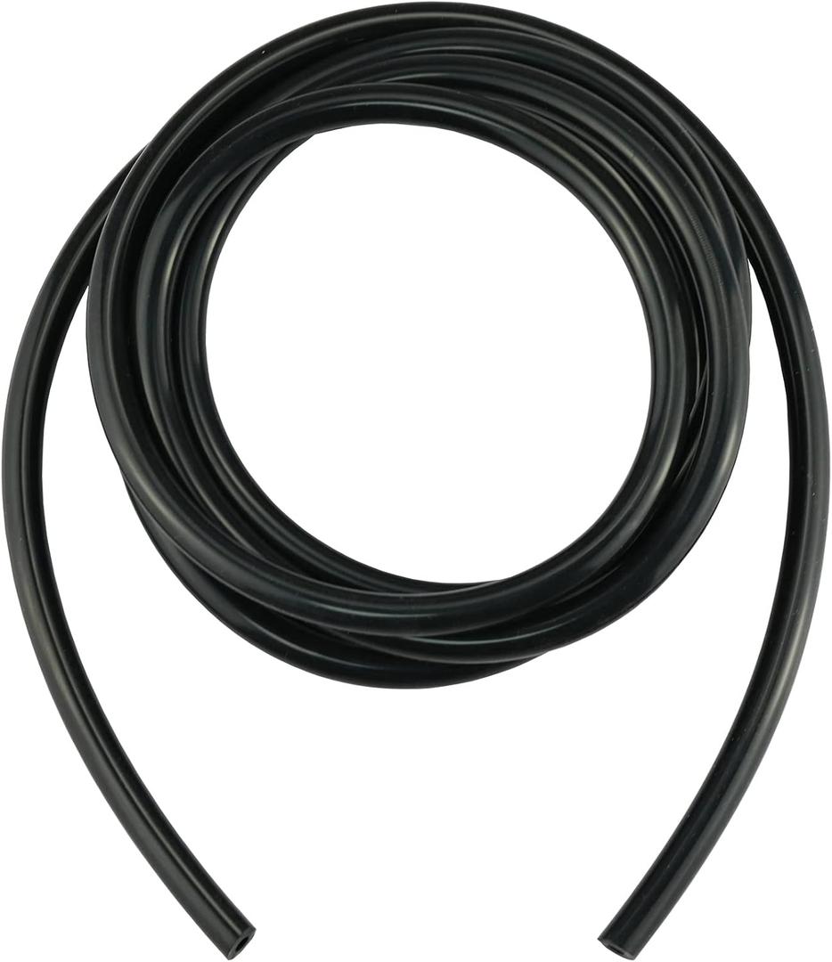 Ucreative 10FT ID 3/16" (5mm) High Temperature Silicone Vacuum Tubing Hose 130PSI Max Pressure Black