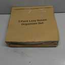 LAMU 3 Pack Lazy Susan Organizer Turntable for Cabinet, Condiment Organizer for Kitchen Pantry Organizers and Storage, Table Top, Fridge, Countertop, Spice Organization, 12'' 10.6'' 9.25'', Grey (Gray)