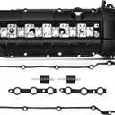 A-Premium Engine Valve Cover, with Valve Cover Gasket & Spark Plug Tube Seal, Compatible with BMW E36 E39 E46-2.5L 2.8L 3.0L - 320i 325i 330i 525i 530i 325Ci 330Ci 325xi 330xi X3 X5 Z4