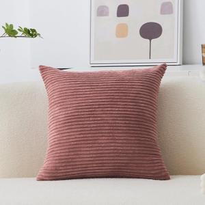 Home Brilliant 18x18 in 1Pc, Dry Pink Pillow Cover