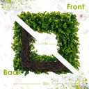 Boxwood Wreaths for Front Door Decor, 20" Artificial Greenery Square Wreath Decorations for Spring Summer Home Door Window Outside Wall Indoor Outdoor Porch and Birthday Wedding Party