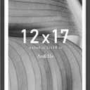 An&He 12x17 Picture Frame, Black Photo Frame for Tabletop and Wall Display, Minimalist Design, Set of 1