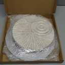 Blulu 9 Pcs White Gold Mirror Wall Decor Metal Round Home Art Decor Decorative Modern Circle Mirror Wall Art Sculpture Hanging Decorations for Home Living Room Office