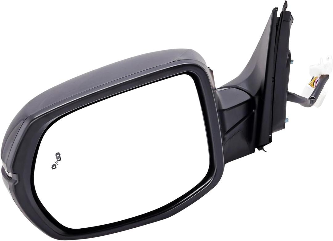 JC Whitney Driver Side Power Heated Mirror for Honda CR-V 2017-2022 With Signal Light & Blind Spot Monitor Paintable North America Built Vehicle JHO78EL-S, Left