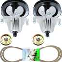 Youxmoto 42'' Deck Rebuild Kit Fit for Cub Cadet/MTD/Troy-Bilt TB30R, CC30 Mini Rider, LTX1040,LTX1042 (Excluding 2009), 2 Spindles 618-04822 618-04889, 2 Idler 756-04129, 96-1/2" Belt 754-04060
