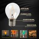 Seentech 4-Pack Lava Lamp Bulbs 40 Watt, S11 E17 Intermediate Base Replacement - Lava Lamp Replacement Bulb, Suitable for 14.5-Inch/20oz Flash and Lava lamp (4 Pack)