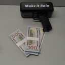 Money Gun Automatic Cash Toy Gun Make It Rain Money Shooter Gun for Parties,Club Events Christmas, Halloween, Birthday Parties, Weddings Fun Prop Money Gun for New Year Gift