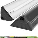 LUCKY HERP T5 Reptile Light Fixture Combo Kit 54W (New Upgrade), UVB Reptile Light Fixture with Desert UVB 10.0 46" Fluorescent Tube, UVA UVB Reptile Light for Lizard, Bearded Dragon, Tortoise