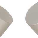 Ivilon End Cap Finials for Curtain Rods of 7/8 and 1 Inch Diameter Color Satin Nickel