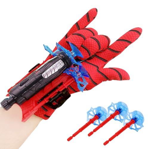 Sajani Spider Web Shooter Toys for Kids, Hero Launcher Wrist Toy Set, Web Shooters with Real Gadget, Sticky Wall Soft Bomb Funny Children's Educational Toy (Spider Web Shooter)