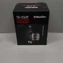Mueller 12-Cup Drip Coffee Maker - Borosilicate Carafe, Auto-Off, Reusable Filter, Anti-Drip, Keep-Warm Function, Clear Water Level Window Coffee Machine, Kitchen Essentials & Accessories