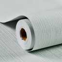Haimin Grasscloth Wallpaper Textured 24in X 393in Fabric Contact Paper Textured Linen Peel and Stick Self-Adhesive Thick Vinyl Embossed Wallpaper