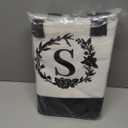 Monogram Personalized Initial Canvas Tote Bags, Double-sided Embroidery Tote Beach Bags Gifts S