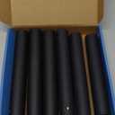 PVC Heat Shrink Capsules 120 Count Matte Black Wine Shrink Wrap Sleeves Caps Clear Bottle Corks Capsules for Professional, Wine Making Cellars and Home Use