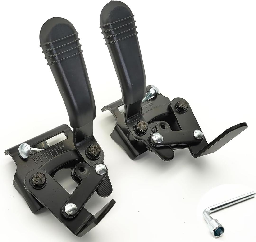 Blue Streak & Silver Sport 1 Wheelchair Brake - Universal K1 Brake, Replacement Parts with Tool & Hardware, STDS4S221L/R (1 Pr, Black)