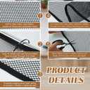 Hosuly Banister Guard 10 x 3 ft Balcony Netting for Kids Pets Stairway Safety Net Baby Fence Door Balcony Netting Safety Mesh Stair Net with No Drilling for Apartment Railing(Black)