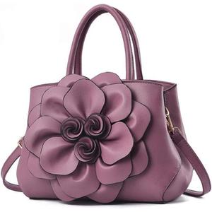 Tote Top-handle Handbags for Women 3D Floral Purse PU Leather Hobo Crossbody Shoulder Bag Satchel