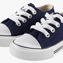 Mvlsoct Boys and Girl Low Top Canvas Kids Lace up Sneakers Size 28