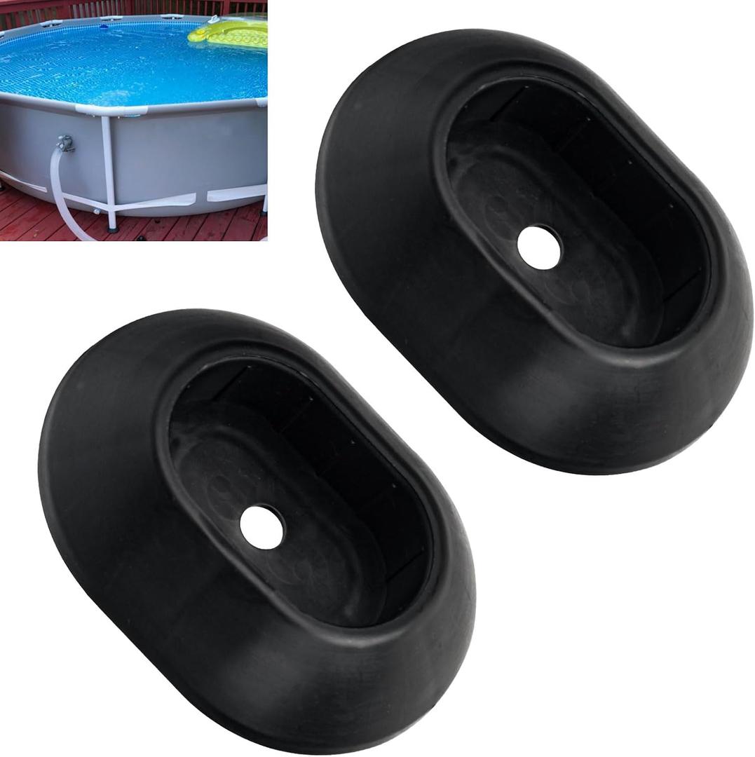 2 Pcs 12465 Leg Cap Replacement Compatible with in-tex 26719MW, 26719W, 26733EH, 26735EH, 26739MW for 14ft 15ft 16ft Round Prism Frame Pools