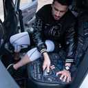 Analan Mini Pet Hair Remover for Car Detailing Supplies, Carpet Dog Hair Remover for Car Interior, Triangle Dog Hair Remover for Auto Detailing, Couch, Furniture, Lint, Carpet (Jet Black)