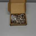 Wall Hooks for Hanging, 15-Pack Heavy Duty Metal Coat Hooks, for Living Room, Bathroom, Kitchen, Bedroom for Towel, Hat, Key, Closet, Bag (Silver)