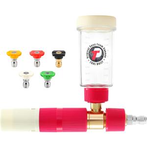 Tool Daily Foam Cannon for Pressure Washer, Original Soap Cannon for Car Washing, 5 Power Washer Spray Nozzles, 1/4 Inch Quick Connector