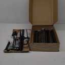 10Ft String Light Poles 4 Pack,Light Poles for Outside Lights,Outdoor with Fence Brackets Hanging Lights,Metal Stand Deck Patio Backyard