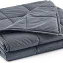TONGDADA California King Size Weighted Blanket | 90''x108'',40lbs | Perfect for Couples,Designed for Heavy Weight Enthusiasts | Premium Cotton Material with Glass Beads | Dark Grey