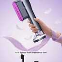 Steamer for Clothes,Portable Handheld Garment Steamer, 200ml Capacity,1000W 15s Fast Heat-UP, Leak-Proof Fabric Quick Wrinkle Remover Ceramic Panel, 2-in-1 Dry & Wet Iron for Home and Travel -Purple