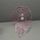 Zoie + Chloe Ferris Wheel Cupcake Stand - Decorative Cupcake Holder for Parties - Spinning Display for Serving Pastry, Treats & Desserts - Easy-to-Clean, Fits 8 Small Cupcakes - 14x4x17, Rose Pink