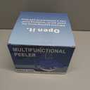 Automatic Grape Peeling Machine, Electric Peeler Machine for Small Fruits Garlic Tomato; Rechargeable Portable Smart Peeler Skin Remover Tool for Home Kitchen (White)