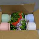 Der Rose 4 Pack Fake Flowers Small Artificial Faux Plants Indoor Summer Spring Decor for Centerpiece Table Decorations Home Office Desk Wedding Apartment Decor