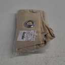 NICETOWN Farmhouse Style Tiers Curtains for Kitchen Window, Room Darkening Thermal Insulated Window Treatment Drapes for Loft/Basement (Biscotti Beige, 2 Panels, 52W by 24L with 1.2 inches Header)