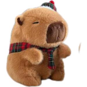 Capybara Plush Toy, 8inch Capybara Stuffed Animal Birthday Gifts for Kids Girl Friends (Bow Tie)