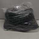 Dog Bone Shaped Travel Neck Pillow with Washable Removable Cover Have Loops on Either End for Car Bus Truck Driving Comfort Head Rest Support Neck Cervical Chiropractic Pillow(Black)