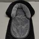 COOLBEBE New Babybody Support & Strap Covers Set for Newborn Infant Toddler- Extra Soft Stroller Cushion Pads Car Seat Insert, Perfect for Carseats, Strollers, Swings, Black