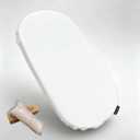 Large Moses Basket Pad, 31.1"x19.3"x2",Breathable,High-Density, High-Resiliency Foam,Non-Toxic, Oval Shaped with Removable Breathable Soft Cover Fit for Moses Basket Baby Bassinet(1PC)