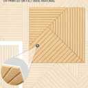 Acoustical Wall Panels,6 Pack 23.623.6 Inch UV Wood Texture Wall Art for Living Room, Self-Adhesive Groove Decorative Panels for Home Decor Theater Office(Total 70.847.2 Inches)