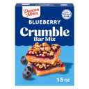 2 x Duncan Hines Blueberry Crumble Bar Mix, Breakfast Bar Real Fruit, 15.21 oz.