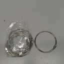 8Pack Loose Leaf Binder Rings Nickel Plated Book Rings Key Chain Rings 3.9 Inches