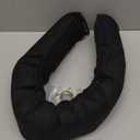 QUOLIX Triangle Under-Door Draft Stopper, 32" Noise Blocker, Weighted Weather Stripping, Gray Cotton & Polyester, Multi-Function Noise & Light Blocker, Black