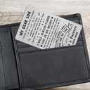 2 x Son Christmas Card Gifts - Son Birthday Card - Sons Christmas Birthday Graduation Wallet Cards Gifts