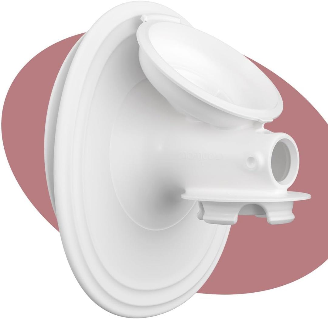 Momcozy Original Replacement Accessories for Upgraded Mobile Flow | Upgraded M9,Original Upgraded M9 Breastfeeding Parts,24mm Flange,1 Pack (White)