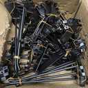 Gridwall Hooks 60 Pcs, Pack in 4/6/8 Inch Gridwall & Fixtures Hooks for Grid Wall Panels Accessory, Heavy Duty Display Hooks for Wire Grid Wall Accessories Rack Hanging Storage (Black Each 20Pcs/Size)