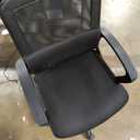 Swivel Rolling Computer Chair Executive Lumbar Support Task Mesh Chair Adjustable Stool for Women, Men (Black)