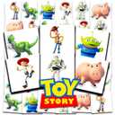 Disney Toy Story Tattoos Party Favors Bundle ~ 72 Perforated Individual 2" x 2" Toy Story Temporary Tattoos for Kids Boys Girls (Toy Story Party Supplies)